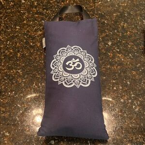 10 pound weighted yoga  sandbag, brand new, navy with OM graphic on front